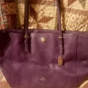 Coach Purple Tote large